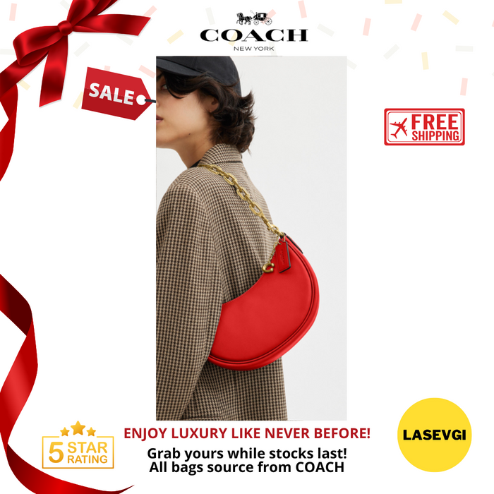 COACH Mira Shoulder Bag in Sport Red CM583