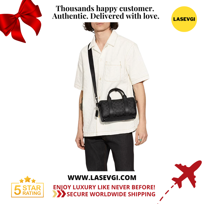 COACH Gotham Duffle 24 in Signature Black CA186