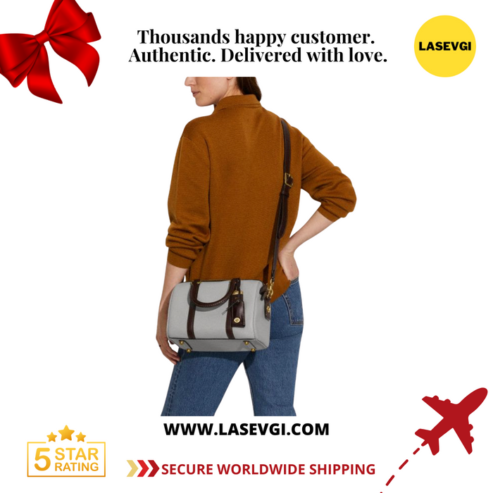 COACH Ruby Satchel 25 In COACH Ruby in Colorblock Grey