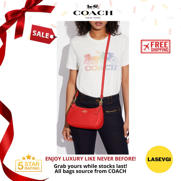 COACH Teri Shoulder Bag in Miami Red - CA209