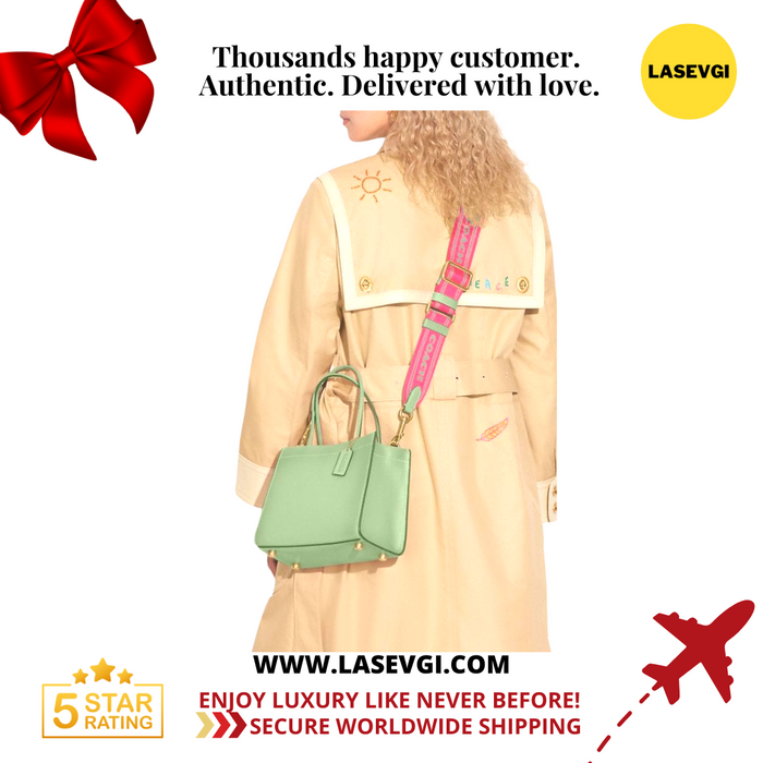 COACH Cashin Carry Tote 22-Pale Pistachio