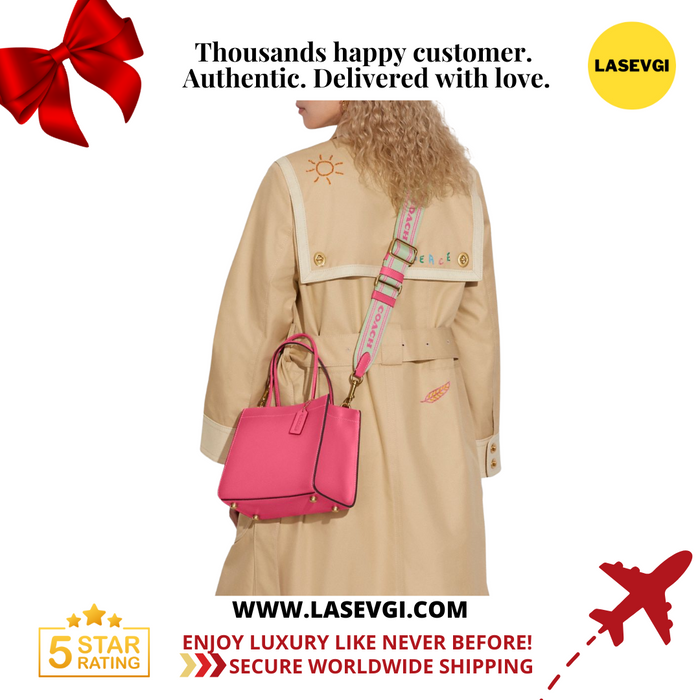 COACH Cashin Carry Tote 22-Petunia(Pink)