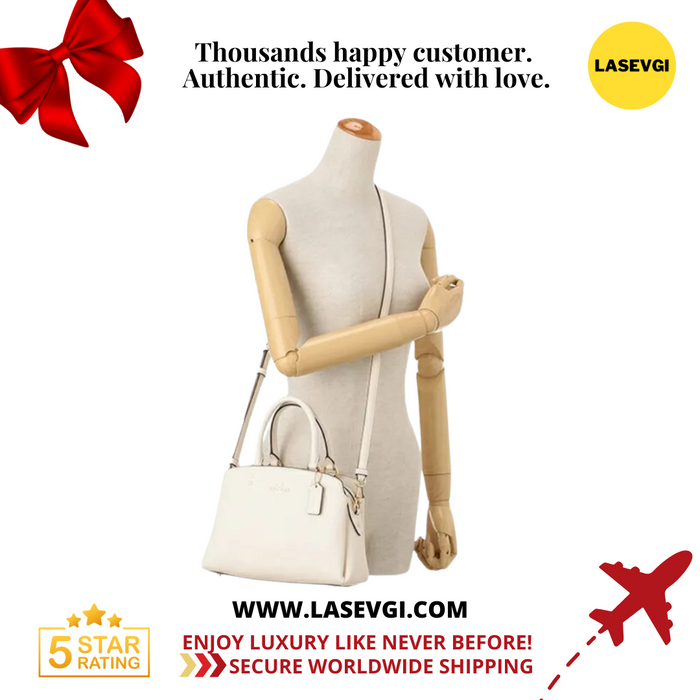 COACH Mini Lillie Carryall Bag in White/Chalk