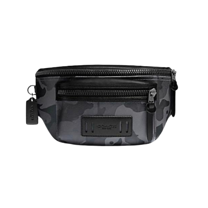 COACH Terrain Belt Bag In Signature Canvas With Camo Print-QB/Grey Multi