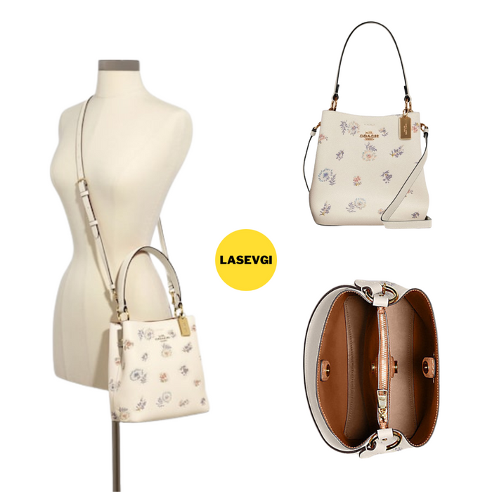 COACH Small Town bucket bag with Dandelion Floral Print