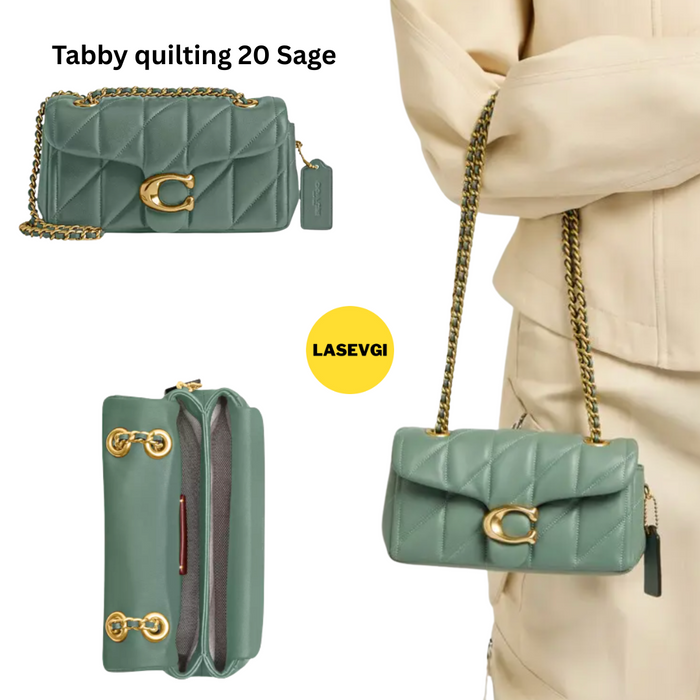 COACH Tabby shoulder bag in quilting 20 Sage coach original bag store