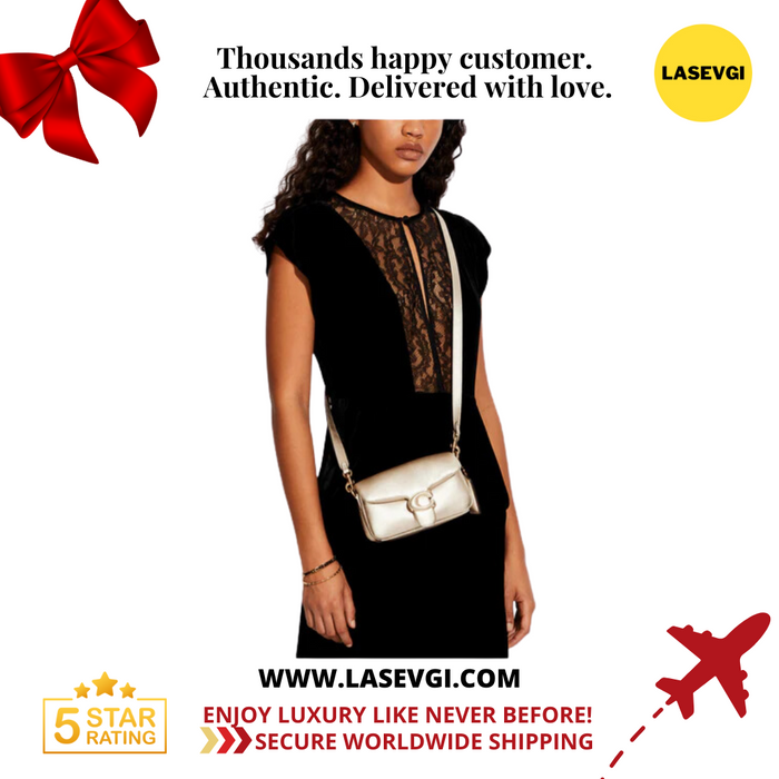 COACH Pillow Tabby Shoulder Bag 18 Metallic Gold