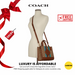 COACH Dempsey Tote 22 In Signature Jacquard With Stripe And Coach Patch redwood multi