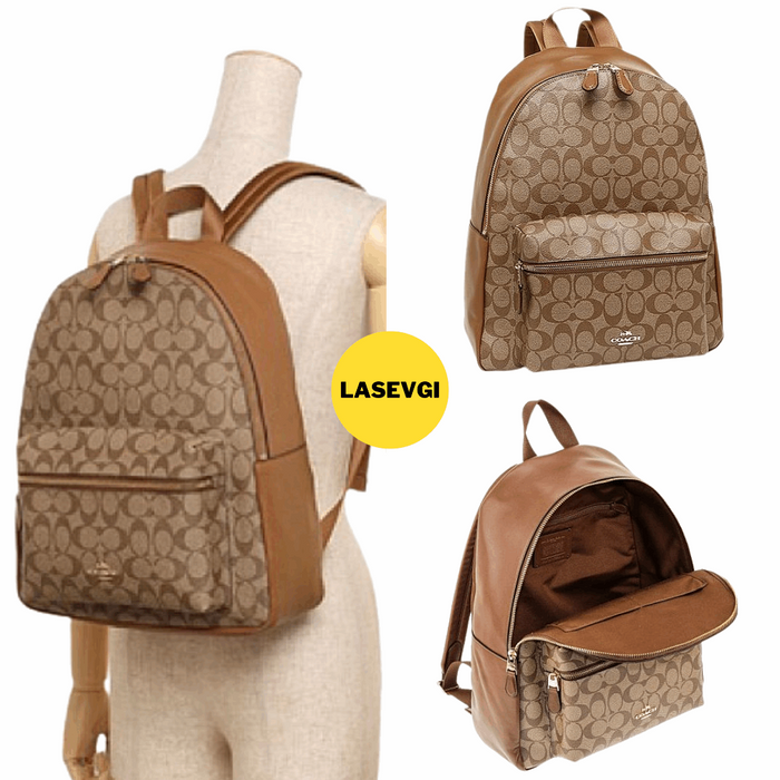 Coach mini charlie backpack saddle sale