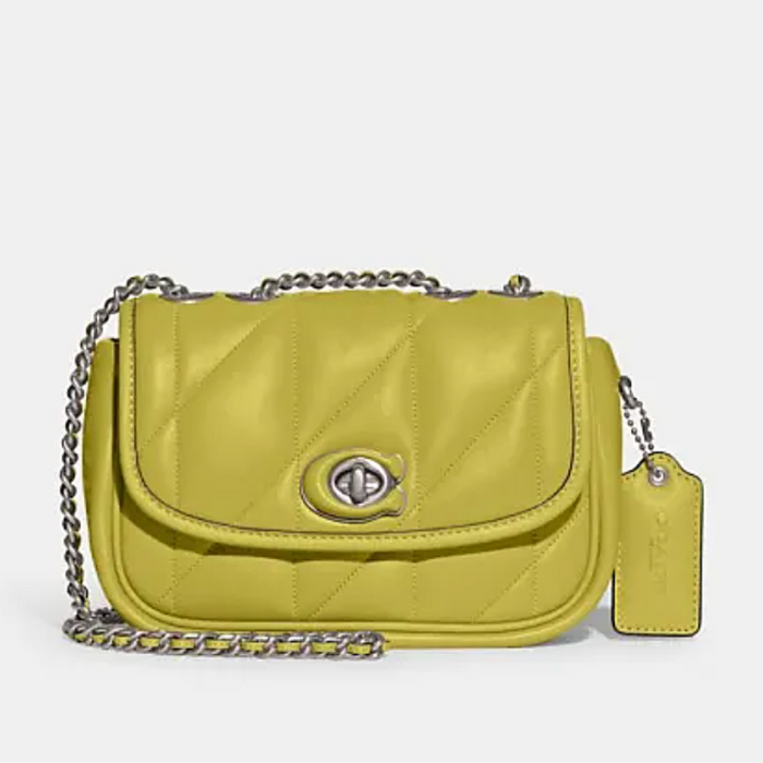 COACH Pillow Madison Shoulder Bag 18 in Quilting - Lime