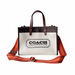 COACH Field Tote 30 With COACH Badge/B4/Dark Natural Multi