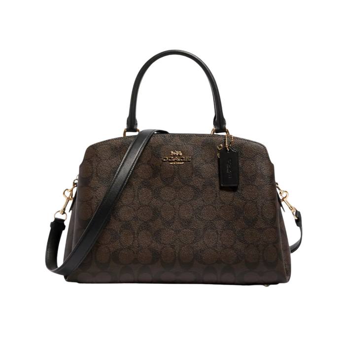 COACH Lillie Carryall in Signature Canvas Brown Black