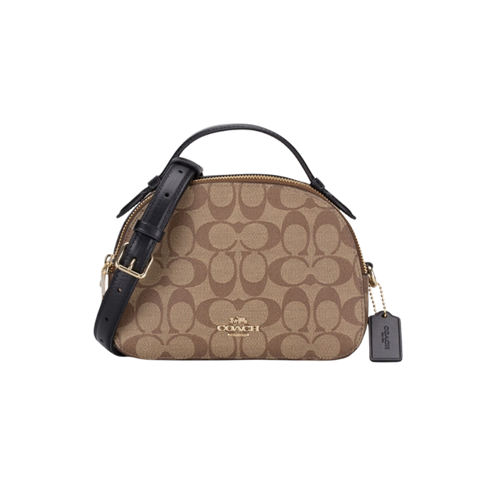 COACH Serena Satchel Signature in Khaki Light 1591