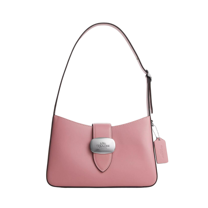 COACH Eliza Shoulder Bag in Silver/True Pink - CR533