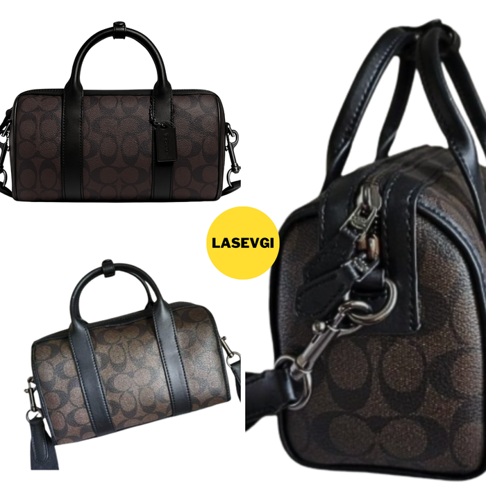 COACH Gotham Duffle 24 in Signature Brown Black CA186