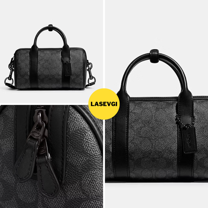 COACH Gotham Duffle 24 in Signature Black CA186