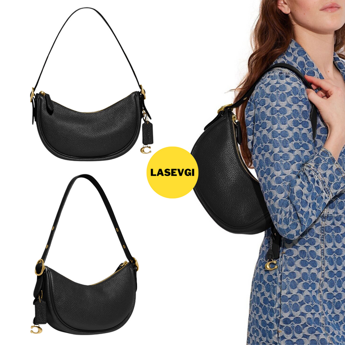 COACH Luna Shoulder Bag in Black - CC439