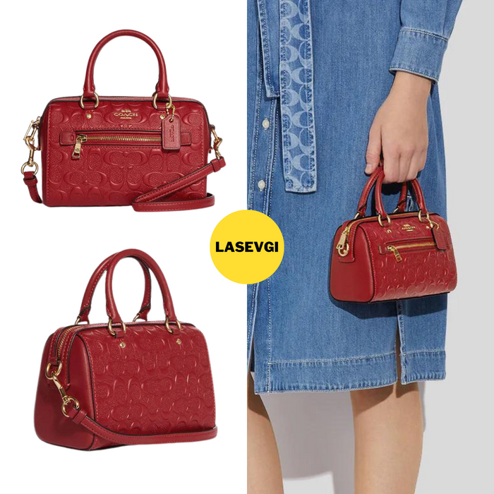 COACH Mini Rowan in Red - CC944