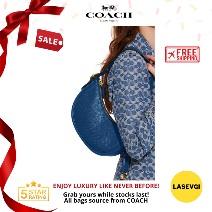 COACH Luna Shoulder Bag in Blue  - CC439