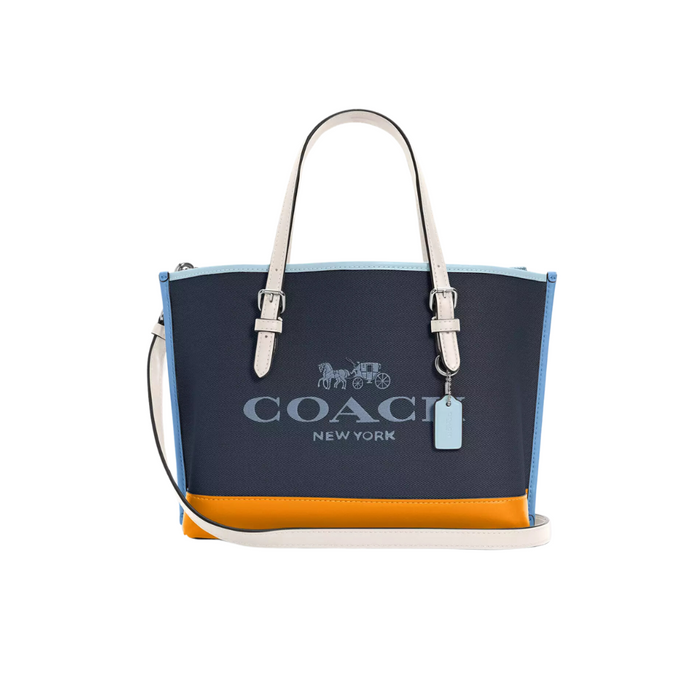 COACH Mollie Tote 25 in Colorblock Navy