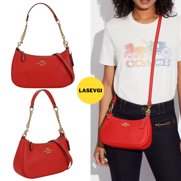 COACH Teri Shoulder Bag in Miami Red - CA209