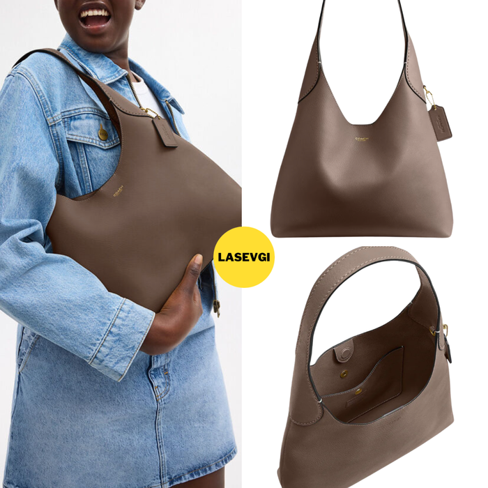 COACH Brooklyn Bag 28 in Dark Stone
