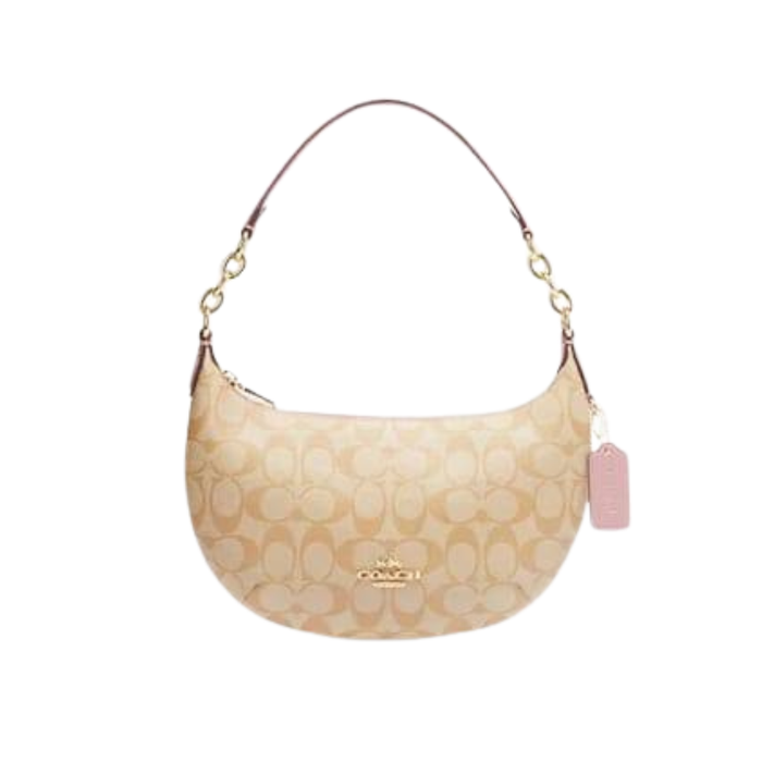 Coach Payton Hobo in Signature Canvas Light Pink - CE620