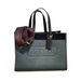 COACH Field Tote 30 In Colorblock With Coach Badge/Brass/Amazon Green Multi C6035-www.lasevgi.com