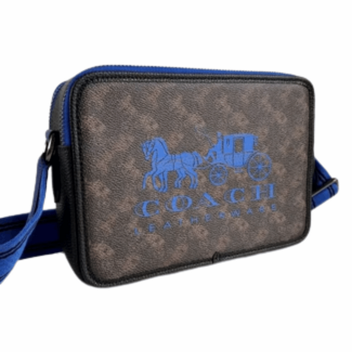 COACH Charter Crossbody 24 With Horse And Carriage Print-Truffle/Blue