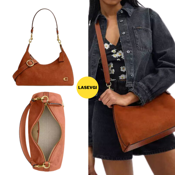 COACH Juliet Shoulder Bag in Suede CR670