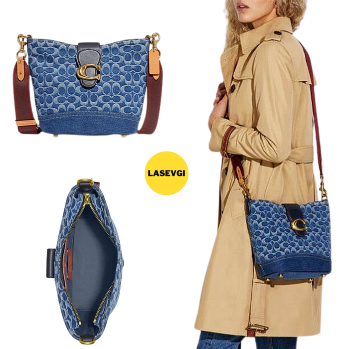 COACH Tali Bucket Bag in Signature Denim