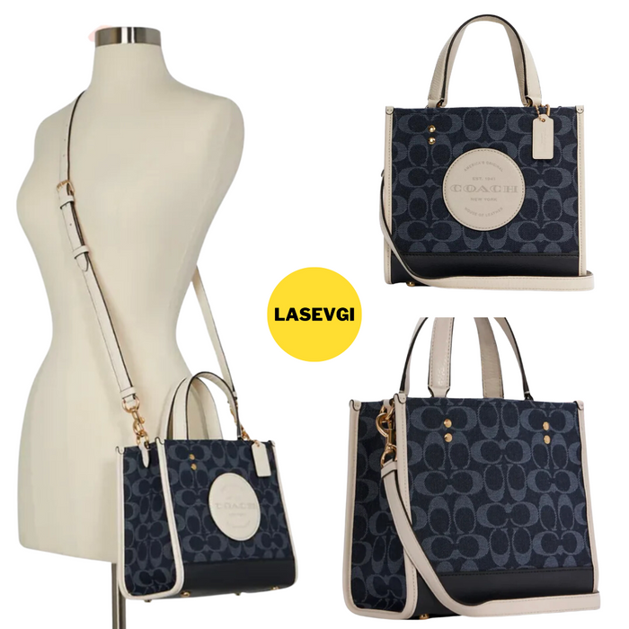 COACH Dempsey Tote 22 In Signature Jacquard With Coach Patch