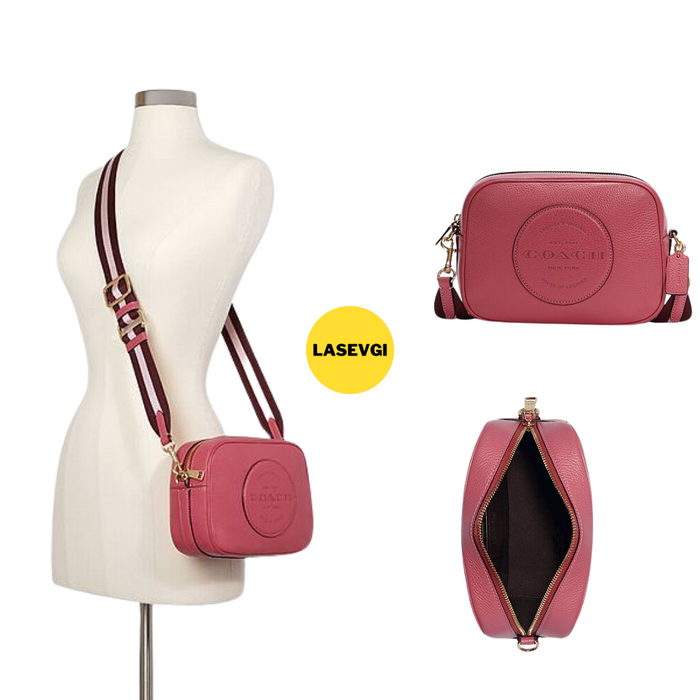 COACH Dempsey Camera Bag With Patc-Fuchsia/Rose