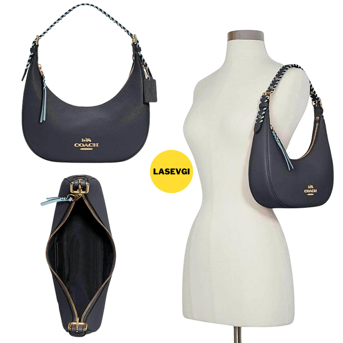 COACH Bailey Hobo With Whipstitch Navy C4108