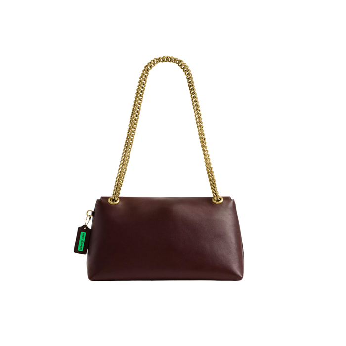 COACH Chelsea Shoulder Bag 30 with Chain Brass/Maple CDS61