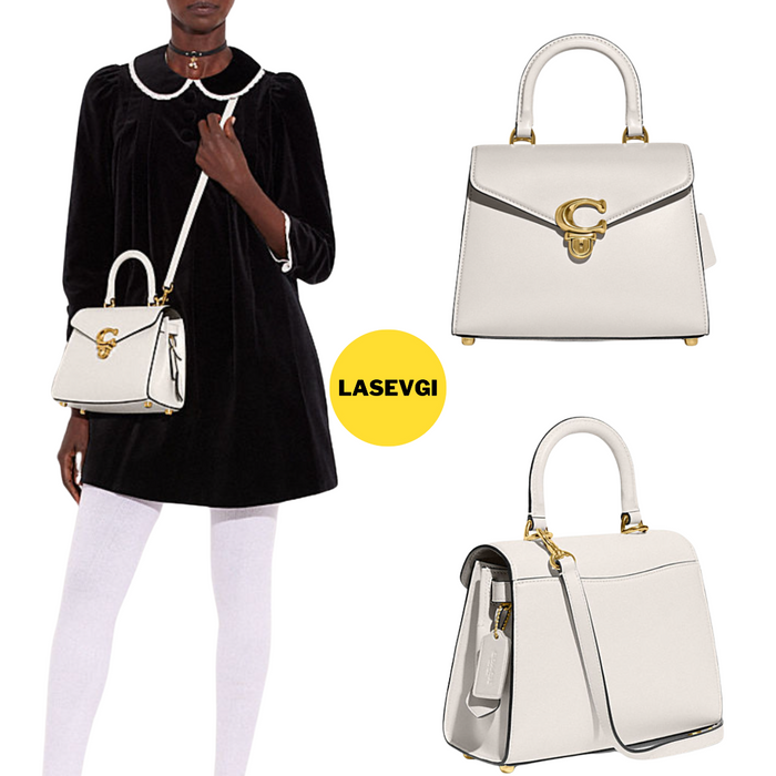 COACH Sammy Top Handle Bag in Chalk / White CH723