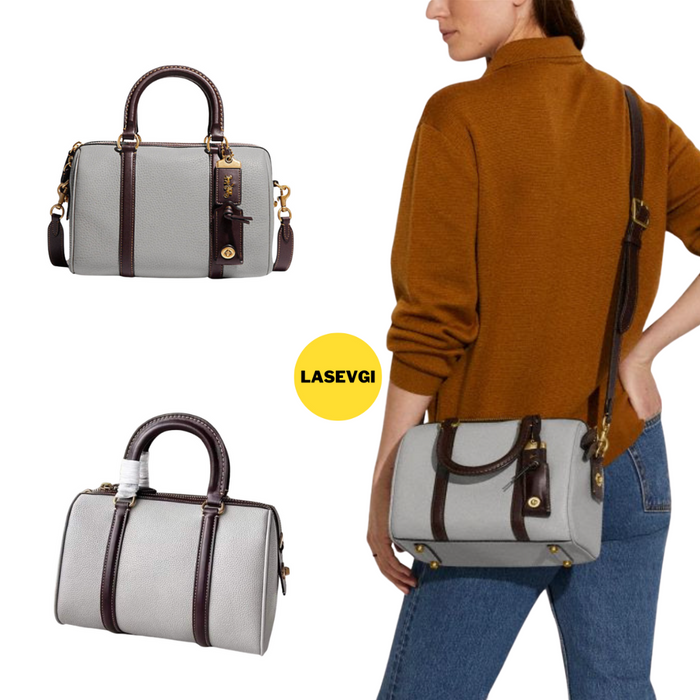 COACH Ruby Satchel 25 In COACH Ruby in Colorblock Grey