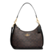 COACH Teri Hobo In Signature Brown Black CK161 