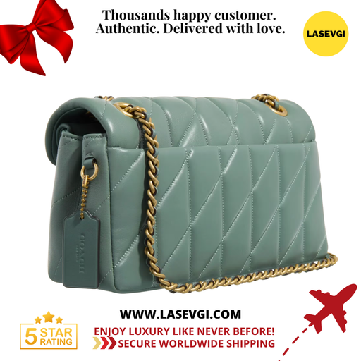 COACH Tabby Shoulder Bag 26 with Quilting in Sage