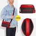 COACH Graham Crossbody in signature canvas with Varsity Motif Red CE638