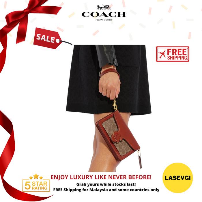 COACH Tabby Wristlet in Signature