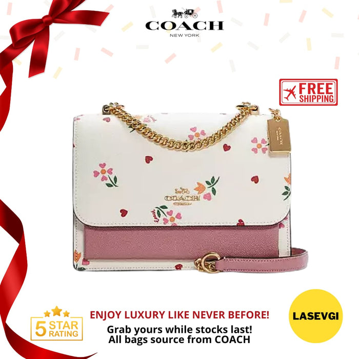 COACH Klare Crossbody With Heart Petal Print C7596