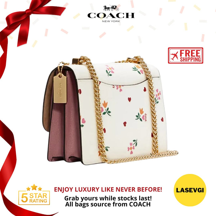 COACH Klare Crossbody With Heart Petal Print C7596