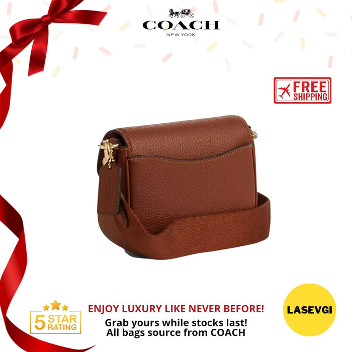 COACH Amelia Saddle Bag in Redwood (CP107)