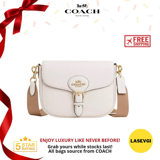 COACH Amelia Saddle Bag in Chalk (CP107)