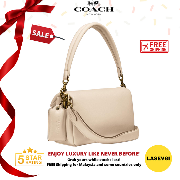 COACH Pillow Tabby Shoulder Bag 26 in Ivory
