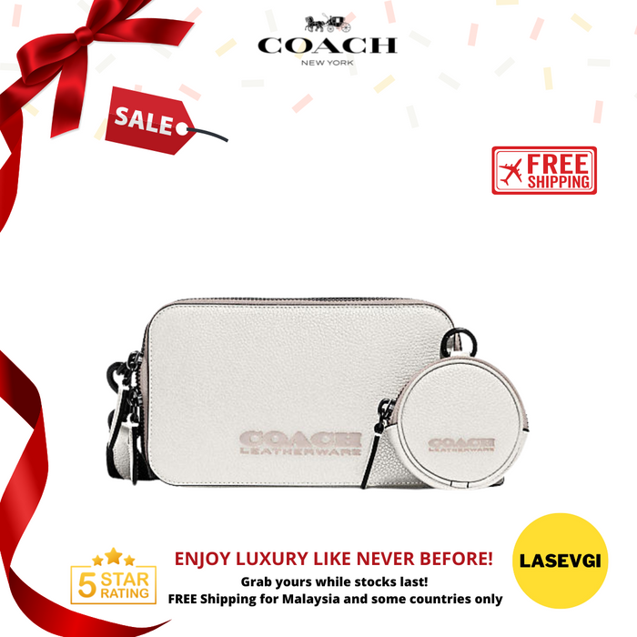 COACH Charter Slim Crossbody With Coach Badge-Chalk/White