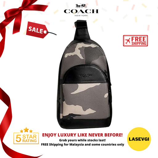 COACH Houston Pack in Canvas Camouflage 75879-www.lasevgi.com