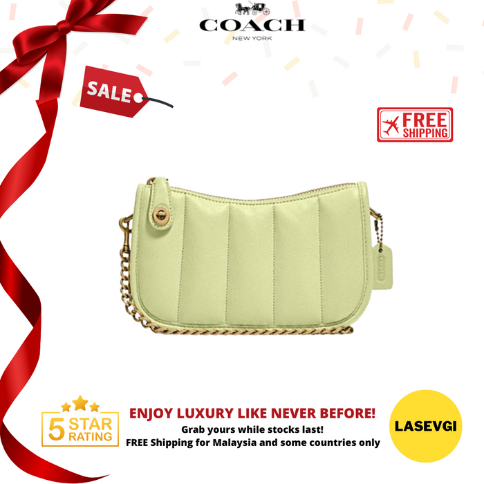 COACH Swinger 20 With Quilting-Lime
