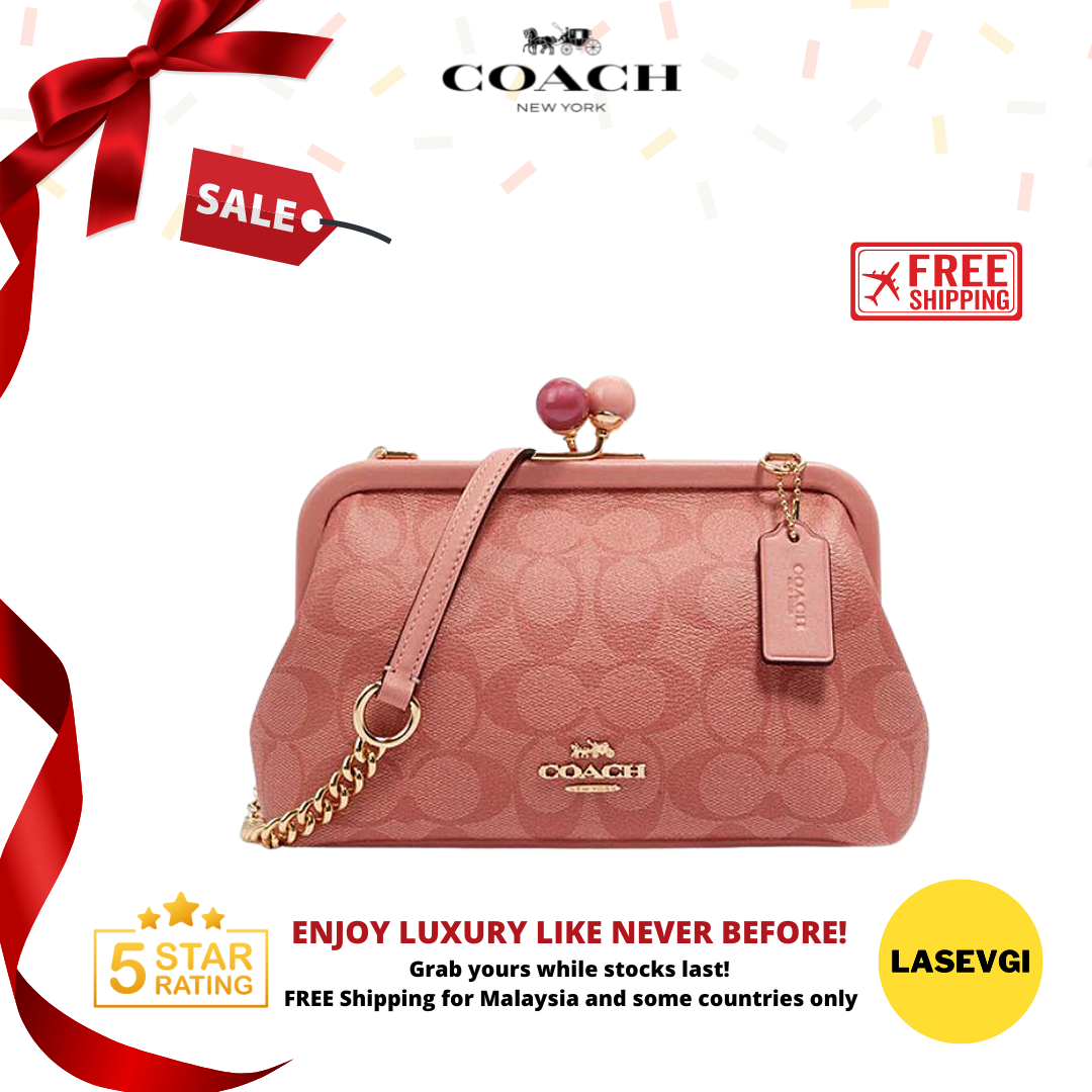 Coach nora kisslock crossbody in signature canvas hot sale